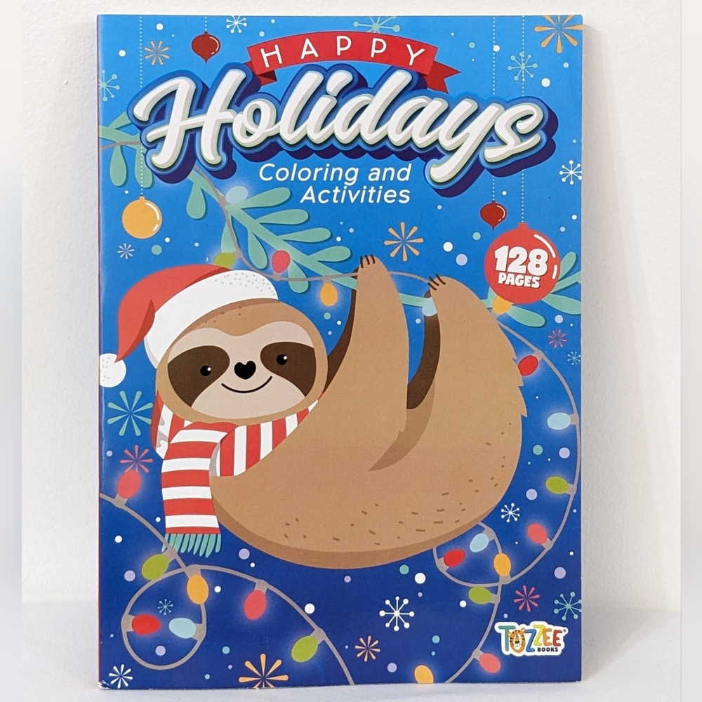 Happy Holidays Christmas Coloring and Activities Book, New, 128 Pages